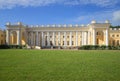 View of the central part of the Alexander Palace sunny day in july. Tsarskoye Selo Royalty Free Stock Photo