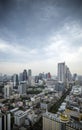 View of central silom in bangkok thailand by day