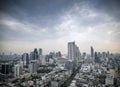 View of central silom in bangkok thailand by day