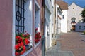 View of the central street of the picturesque Alpine town Bruneck Brunico Trentino-Alto Adige, Italy