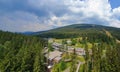 View of Cerna Hora Black Mountain in Krkonose national park