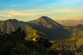 View of Cerro Manquehue in the residential wealthy district of Vitacura in Santiago Royalty Free Stock Photo