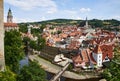 View on Cesky Krumlov, Czech Republic.