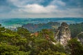 View from cesky raj - czech or bohemian paradise - bohemia - czech republic Royalty Free Stock Photo