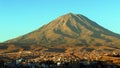 View of Chachani Volcano, Arequipa, Peru Royalty Free Stock Photo