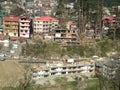 View from Chachoga Village Manali Himachal Pradesh India