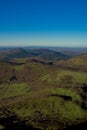 View of the Chaine des Volcans d`Auvergne in Puy-de-Dome