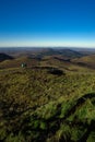 View of the Chaine des Volcans d`Auvergne in Puy-de-Dome