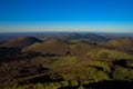 View of the Chaine des Volcans d`Auvergne in Puy-de-Dome