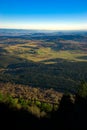 View of the Chaine des Volcans d`Auvergne in Puy-de-Dome