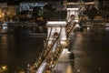 Chains bridge in Budapest Royalty Free Stock Photo