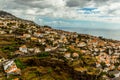 A view from the chair lift across the hillside above the city of Funchal, Madeira