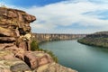 View of Chambal valley river near Garadia Mahadev temple. Kota. India