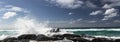 View on the Champagne Pools on Fraser Island, Australia