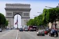 View of the Champs Elysees - Arc de Triomphe