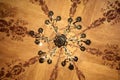 View of chandelier in palace Royalty Free Stock Photo