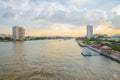 View of Chaophraya river on bridge