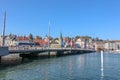 View of Chapel bridge on lake Luzern