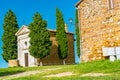 View of the Chapel of the Madonna di Vitaleta