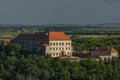 View from Chapel of Saint Antonin over Dolni Kounice village in south Moravia Royalty Free Stock Photo