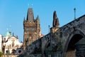 View of Charles bridge Karluv Most, Prague, Czech Republic Royalty Free Stock Photo