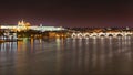 View of Charles Bridge and Prague Castle