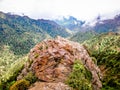 View from Charlies Bunion along the Appalachian Trail Royalty Free Stock Photo