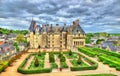 View of the Chateau de Langeais, a castle in the Loire Valley, France Royalty Free Stock Photo