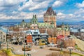 View of Chateau Frontenac in Quebec City, Canada Royalty Free Stock Photo