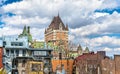 View of Chateau Frontenac in Quebec City, Canada Royalty Free Stock Photo