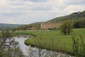 Chatsworth House Viewed From The Park, Derbyshire, England.