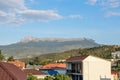 View of the Chatyr-Dag mountain plateau from Alushta