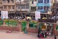 View of Chawri Bazar from Jama Masjid in Old Delhi, India