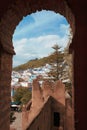 View of Chefchaouen city from Kasbah tower, Morocco Royalty Free Stock Photo