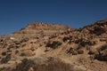 Chenini deserted hilltop old berbere town in Tunisia against blue sky Royalty Free Stock Photo