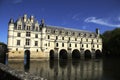 View of Chenonceau castle, France Royalty Free Stock Photo