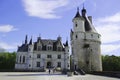 View of Chenonceau castle, France Royalty Free Stock Photo