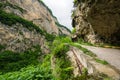 Cherek gorge in the Caucasus mountains in Russia