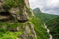 Cherek gorge in the Caucasus mountains in Russia