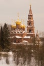 View of Chernigovsky Skete in winter