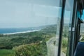 View of Cherry Tree Hill, Barbados, from a bus. Royalty Free Stock Photo