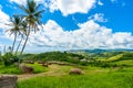 View from Cherry Tree Hill to tropical coast of  caribbean island Barbados Royalty Free Stock Photo