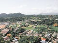 View of Chiang Rai from Guan Yin, Big White Buddha Chiang Rai, Thailand Royalty Free Stock Photo