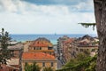 View of Chiavari and the sea, Italy