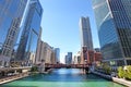 Chicago River City View Royalty Free Stock Photo