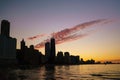 View of Chicago downtown skyline Royalty Free Stock Photo