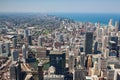 View on Chicago skyline panorama