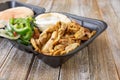 chicken shawarma combo Royalty Free Stock Photo