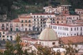 View of Chiesa San Pietro Apostolo in Cetara, on the Amalfi Coast, in Campania, Italy Royalty Free Stock Photo