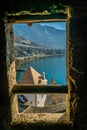 View from Chillon castle windows Royalty Free Stock Photo